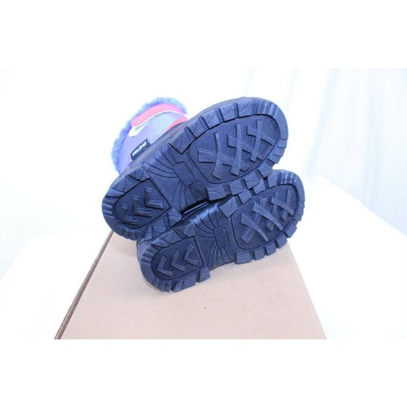 Winter Snow Boots Faux Fur Lined Blue Size 6 Toddler - Picture 8 of 9